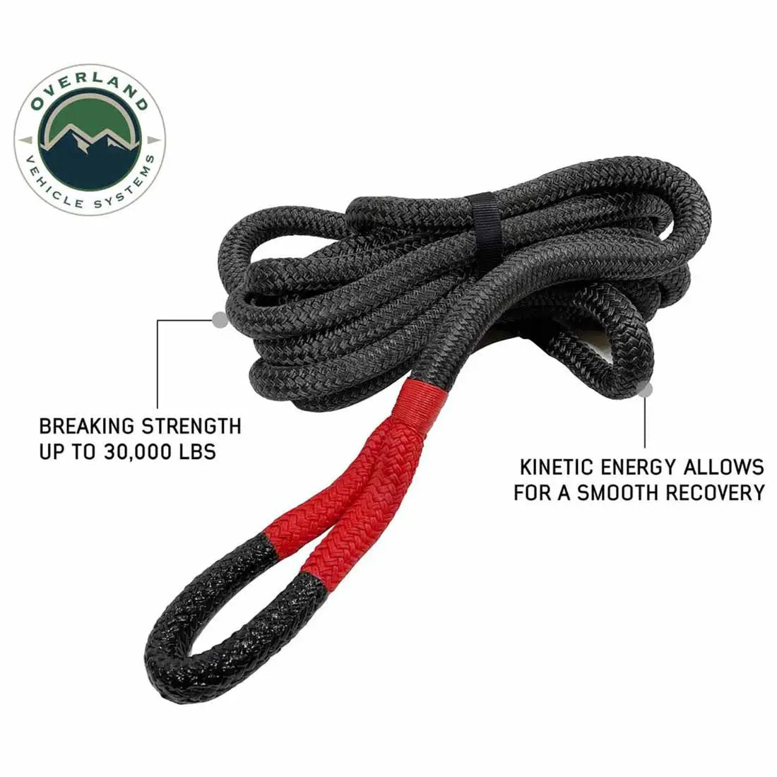 OVS Brute Kinetic Recovery Strap 1" x 30" With Storage Bag by OVS