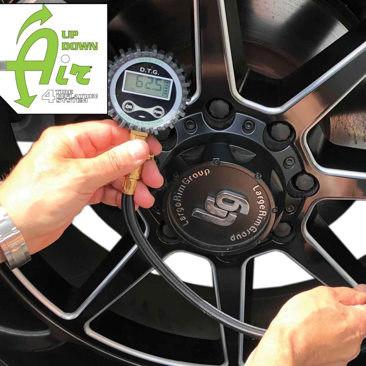 UDA Digital Tire Gauge with Valve Kit & Storage Bag by UDA