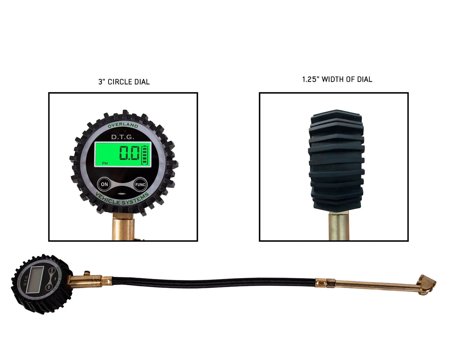 UDA Digital Tire Gauge with Valve Kit & Storage Bag by UDA