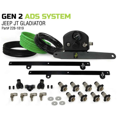 UDA 4 Tire Inflation System - Engine Mount With Box, Fittings, Hoses & Storage Bag - Black by UDA
