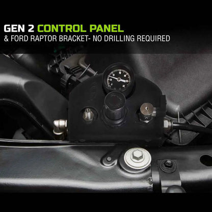 UDA 4 Tire Inflation System - Ford Engine Mount With Box, Fittings, Hoses & Storage Bag - Black by UDA