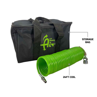 UDA EGOI Portable Air Twin Compressor System 5.6 CFM With Storage Bag, Hose & Attachments - Single Motor by UDA