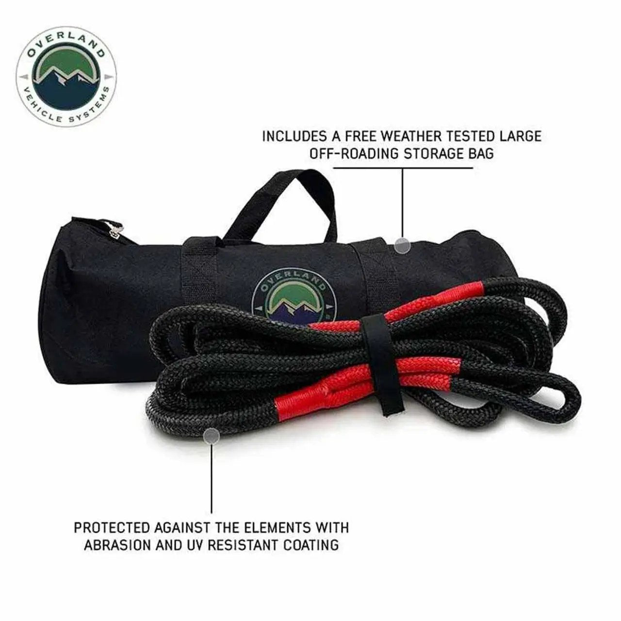 OVS Brute Kinetic Recovery Rope 7/8" x 20' With Storage Bag by OVS