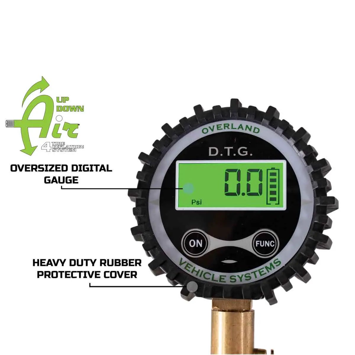 UDA Digital Tire Gauge with Valve Kit & Storage Bag by UDA