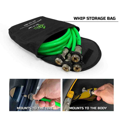 UDA 4 Tire Inflation System Universal With Box, Fittings, Hoses & Storage Bag - Black by UDA