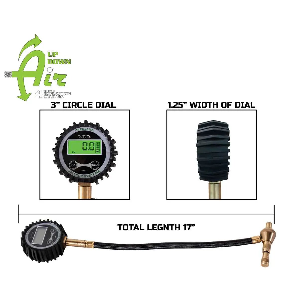 UDA Digital Tire Deflator with Valve Kit & Storage Bag by UDA