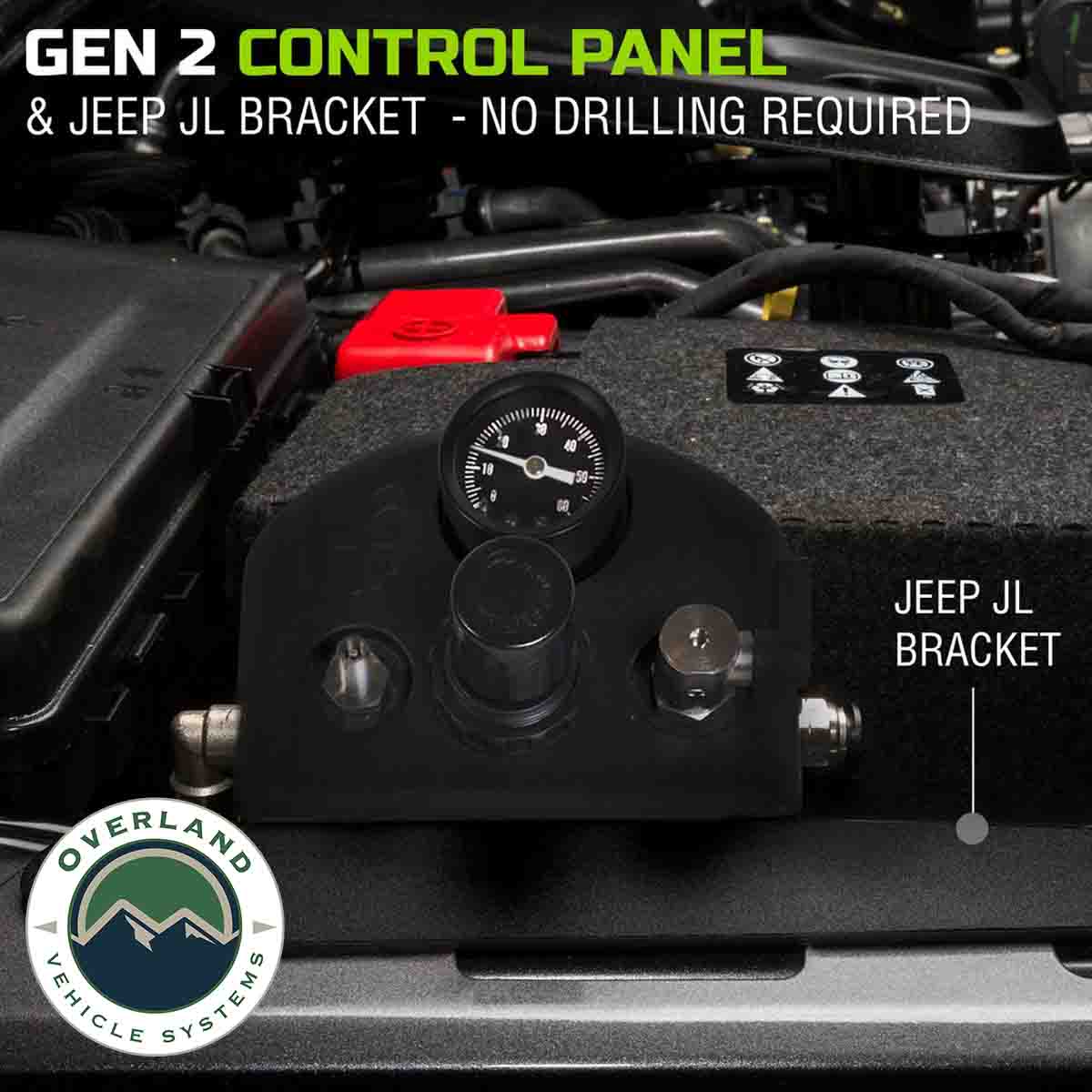 UDA 4 Tire Inflation System - Jeep Engine Mount With Box, Fittings, Hoses & Storage Bag - Black by UDA