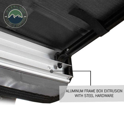 OVS HD Nomadic 2.5 - Awning, 8.0' Long, Grey Body, Green Trim & Black Travel Cover by OVS