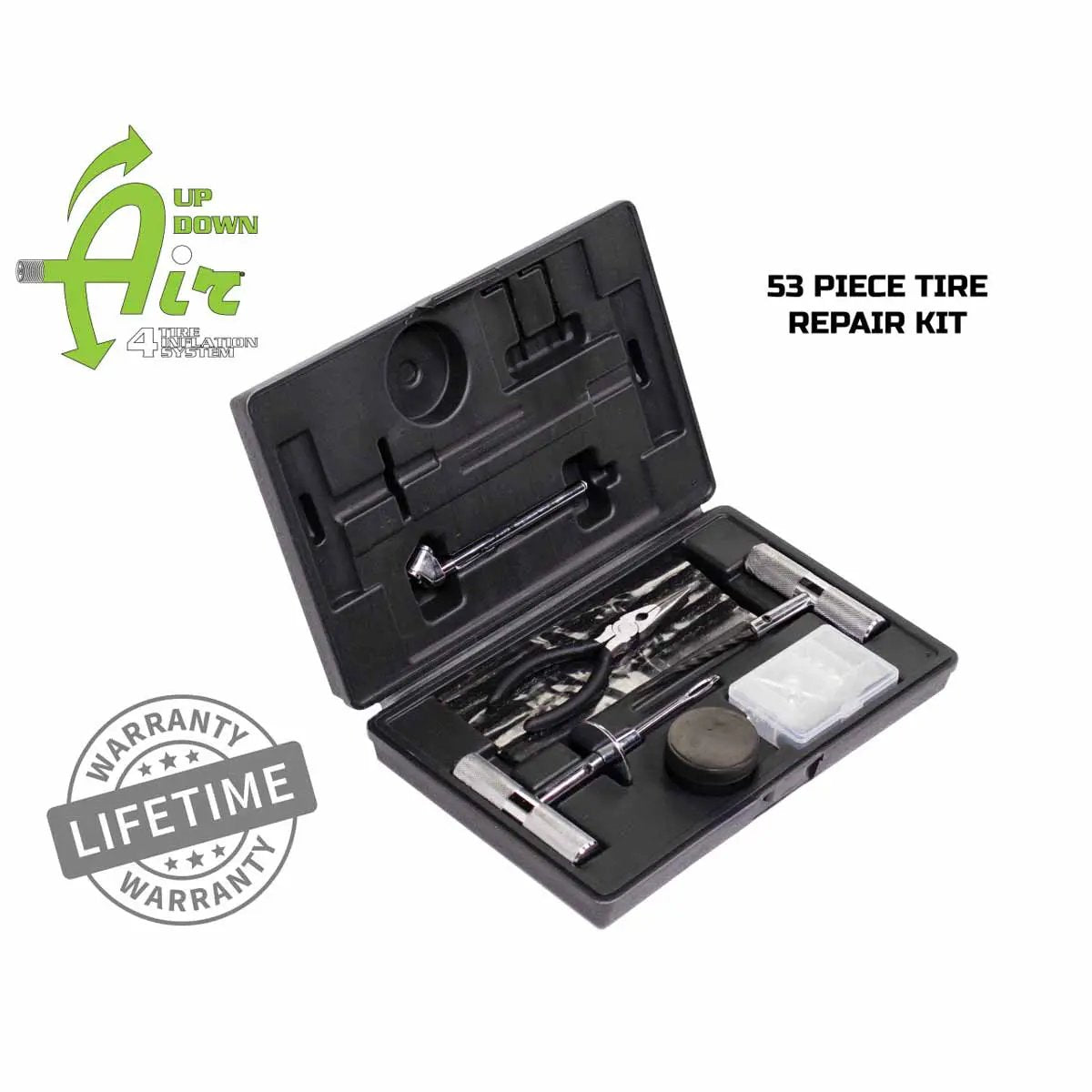 UDA Tire Repair Kit - 53 Piece Kit With Black Storage Box by UDA