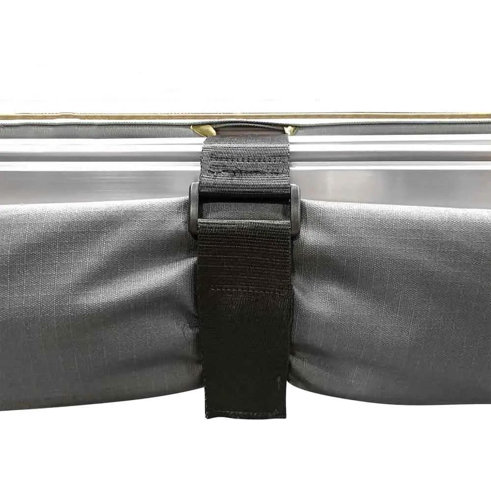 OVS HD Nomadic 2.0 - Awning, 6.5' Long, Grey Body, Green Trim & Black Travel Cover by OVS