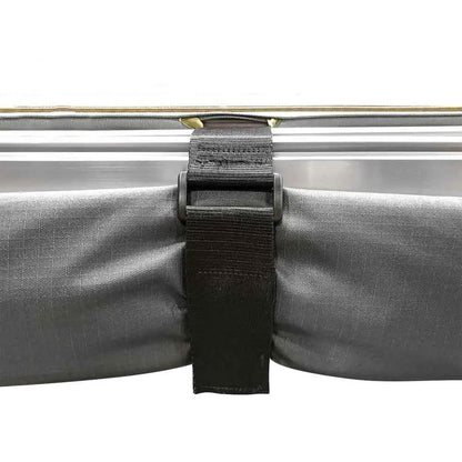 OVS HD Nomadic 2.0 - Awning, 6.5' Long, Grey Body, Green Trim & Black Travel Cover by OVS