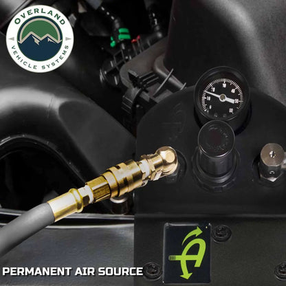 UDA 4 Tire Inflation System - Jeep Engine Mount With Box, Fittings, Hoses & Storage Bag - Black by UDA