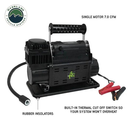 UDA EGOI Portable Air Twin Compressor System 7.0 CFM With Digital Control Panel, Storage Bag, Hose & Attachments - Single Motor by UDA