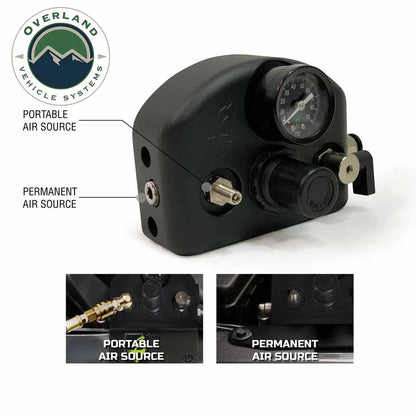 UDA 4 Tire Inflation System - Jeep Engine Mount With Box, Fittings, Hoses & Storage Bag - Black by UDA