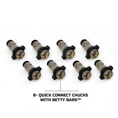 UDA 4 Tire Inflation System Universal With Box, Fittings, Hoses & Storage Bag - Black by UDA