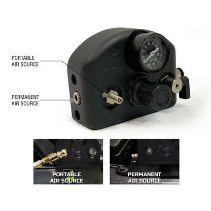 UDA 4 Tire Inflation System - Ford Engine Mount With Box, Fittings, Hoses & Storage Bag - Black by UDA