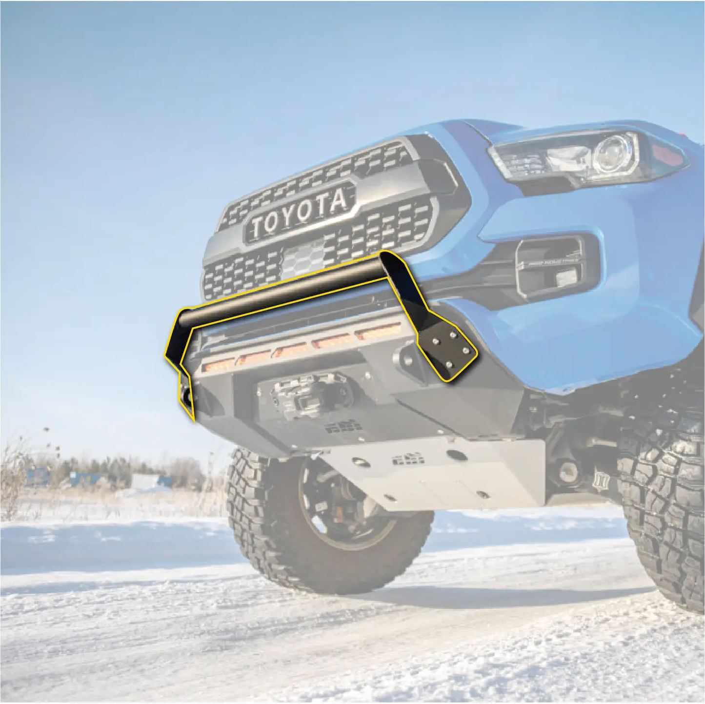CBI Toyota Tacoma Covert Bolt-on Bull Bar | 2016-2023 by CBI