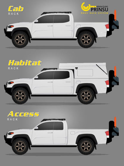 CBI Toyota Tacoma Prinsu Double Cab Cab Rack | 1995-2004