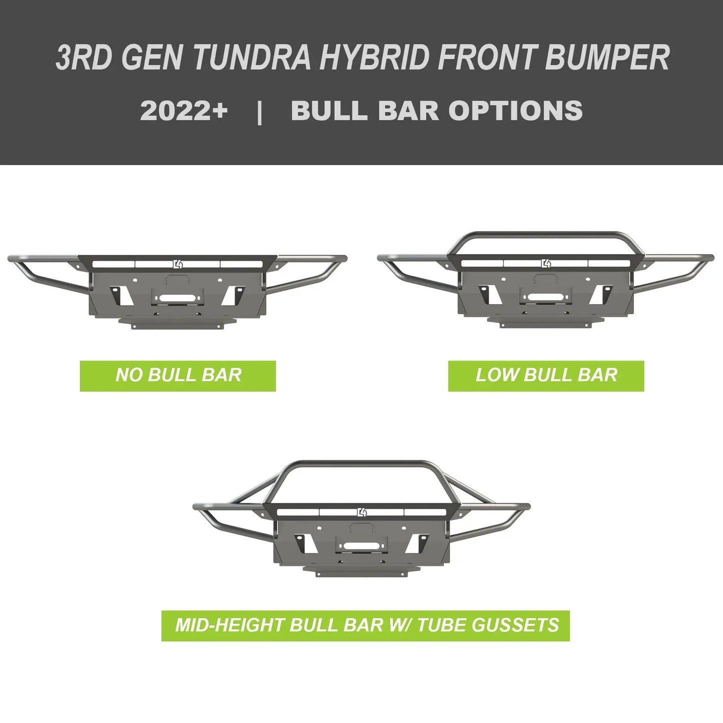 C4 Fabrication Tundra Hybrid Series Front Bumper / 3rd Gen / 2022+ by C4 Fabrication