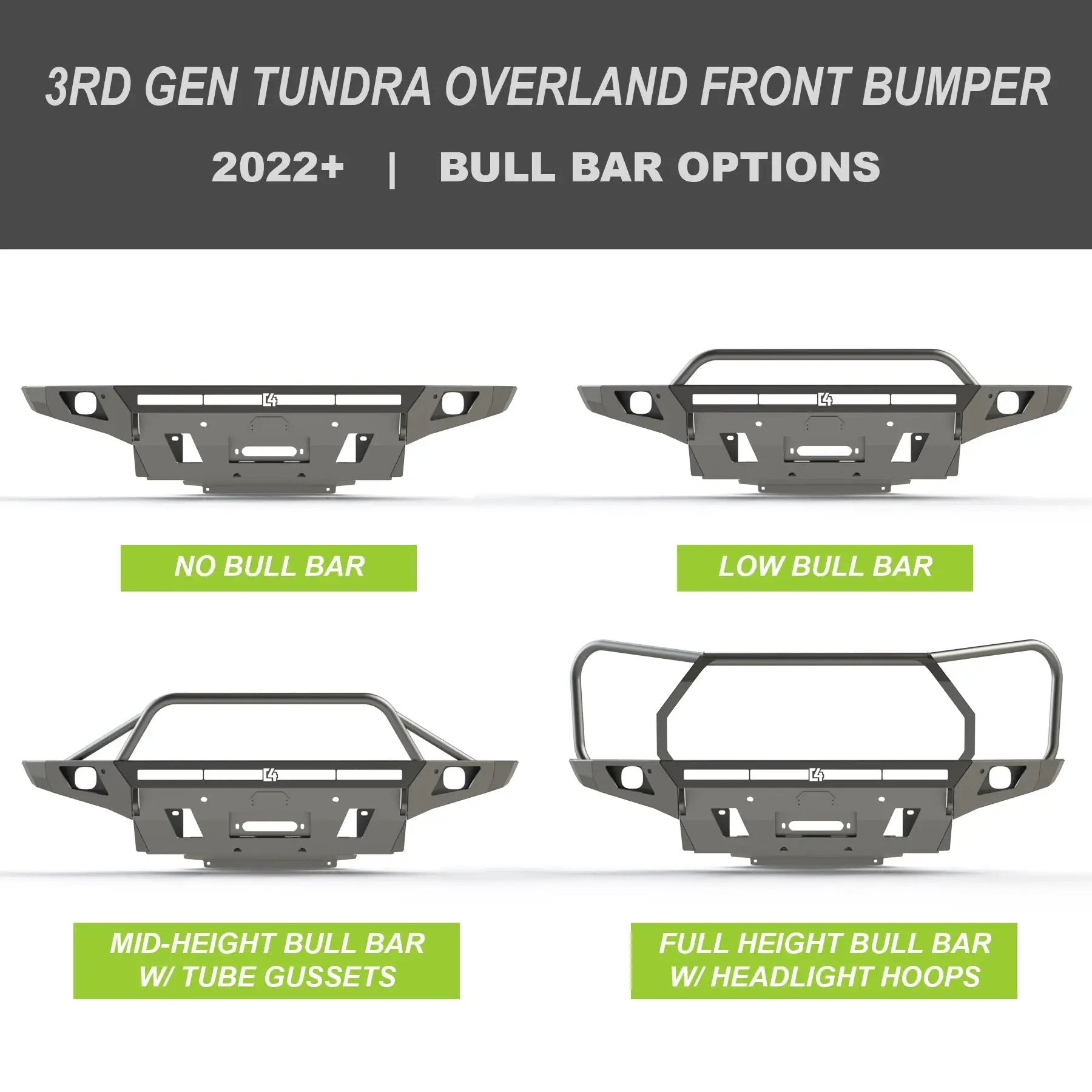 C4 Fabrication Tundra Overland Series Front Bumper / 3rd Gen / 2022+ by C4 Fabrication