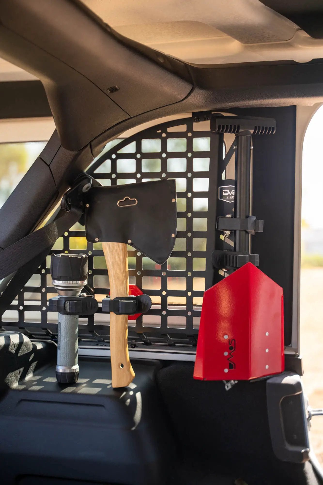 DV8 Offroad Quick Release Molle Tool Mount Red by DV8 Offroad