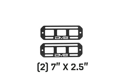 DV8 Offroad Universal Molle Panels - 7" x 2.5" PAIR by DV8 Offroad