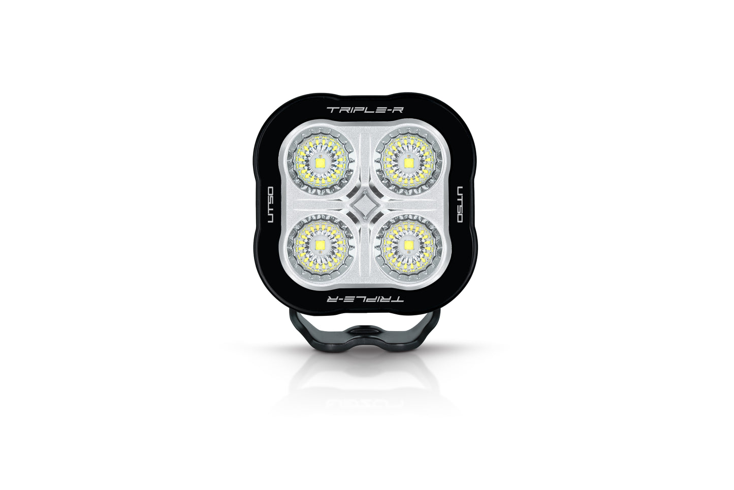 TRIPLE-R-LIGHTS Utility-50 is able to deliver more than just a high-performance work light. A version of the Utility-50 is available with integrated red tail-light function, Beacon function, or both!