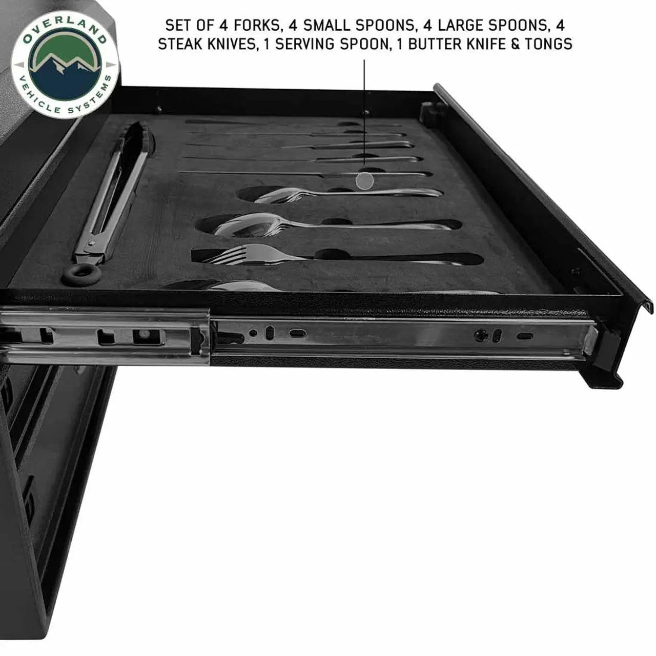 OVS Overland Kitchen Kit - 39 Piece Utensil, Aluminum Storage Box With Custom Cut Foam by OVS