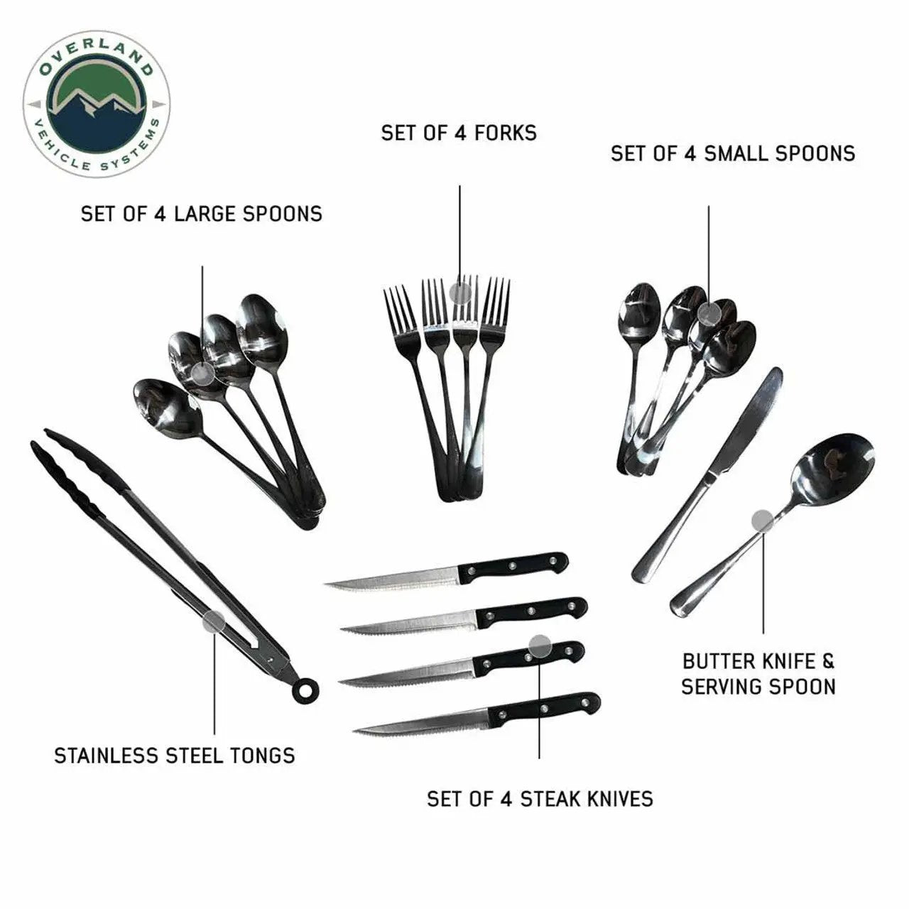 OVS Overland Kitchen Kit - 39 Piece Utensil, Aluminum Storage Box With Custom Cut Foam by OVS