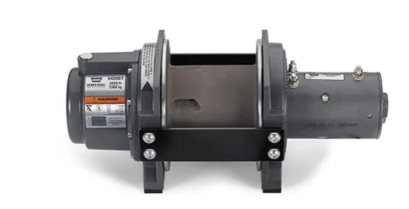Warn DC3000 LF; 12 Volt Electric; Counter-Clockwise; 3000 Pound Line Pull Capacity; Without Rope; Without Fairlead; Without Remote by Warn