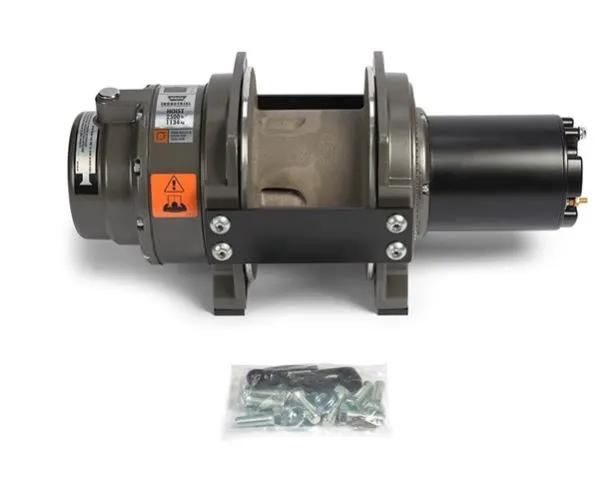 Warn 24 Volt Electric; 2500 Pound Line Pull Capacity; Without Rope; Without Fairlead; Without Remote; 315:1 Gear Reduction; Automatic Cone Brake by Warn