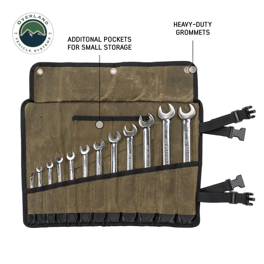 OVS Large Wrench Tool Roll (24 Slot) #16 Waxed Canvas by OVS