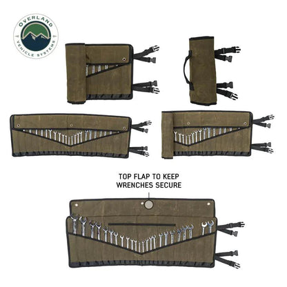 OVS Small Wrench Tool Roll (12 Slot) #16 Waxed Canvas by OVS