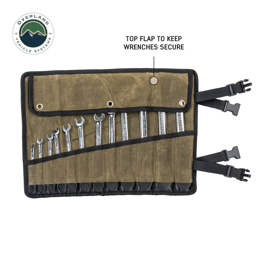 OVS Small Wrench Tool Roll (12 Slot) #16 Waxed Canvas by OVS