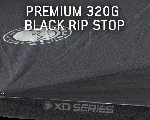 OVS XD Nomadic 180 - Awning, Universal, Black Body, Black Trim W/Black Travel Bag by OVS