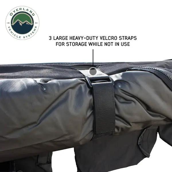 OVS XD Nomadic 180 - Awning, Universal, Black Body, Black Trim W/Black Travel Bag by OVS