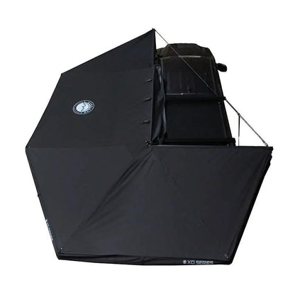 OVS XD Nomadic 270 - Awning, Lights, Black Out, Wall Kit, Driver Side, Black Body, Black Trim & Black Travel Cover by OVS