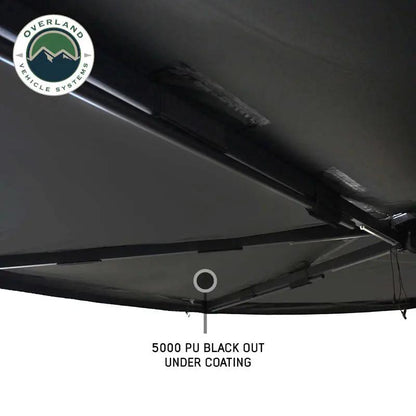 OVS XD Nomadic 270 - Awning, Lights, Black Out, Wall Kit, Driver Side, Black Body, Black Trim & Black Travel Cover by OVS