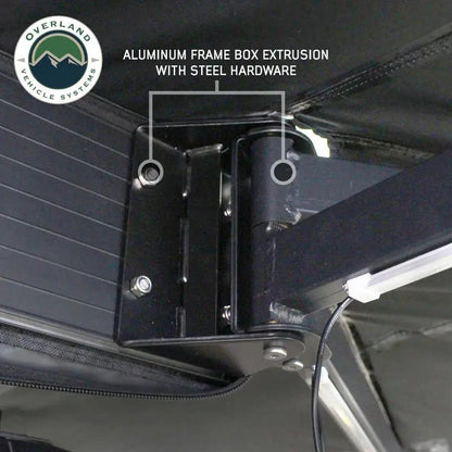 OVS XD Nomadic 270 - Awning, Lights, Black Out, Wall Kit, Driver Side, Black Body, Black Trim & Black Travel Cover by OVS