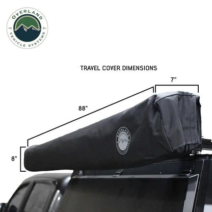 OVS XD Nomadic 270 - Awning, Lights, Black Out, Wall Kit, Driver Side, Black Body, Black Trim & Black Travel Cover by OVS