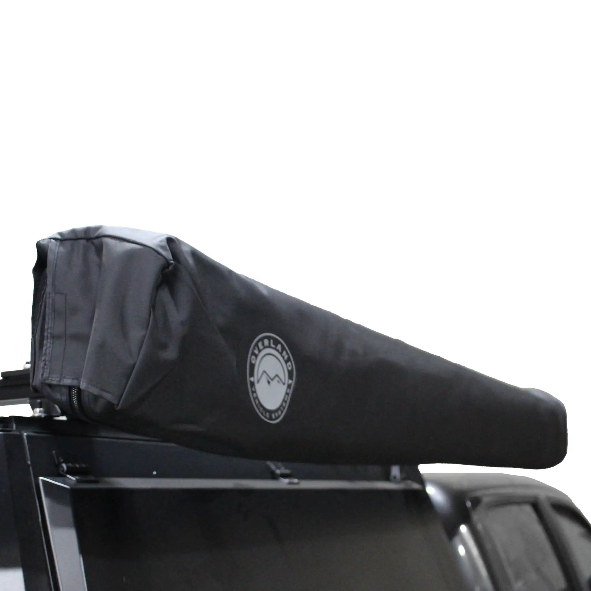 OVS XD Nomadic 270 - Awning W/Lights & Black Out , Passenger Side, Black Body, Black Trim & Black Travel Cover - No Brackets, No Hardware by OVS