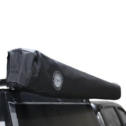 OVS XD Nomadic 270 - Awning W/Lights & Black Out , Passenger Side, Black Body, Black Trim & Black Travel Cover - No Brackets, No Hardware by OVS