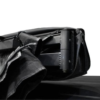 OVS XD Nomadic 270 - Awning W/Lights & Black Out , Passenger Side, Black Body, Black Trim & Black Travel Cover - No Brackets, No Hardware by OVS