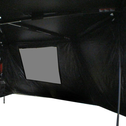 OVS XD Nomadic 270 - Awning, Lights, Black Out, Wall Kit, Driver Side, Black Body, Black Trim & Black Travel Cover by OVS