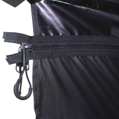 OVS XD Nomadic 270 - Awning, Lights, Black Out, Wall Kit, Driver Side, Grey Hex, Black Trim & Black Travel Cover by OVS