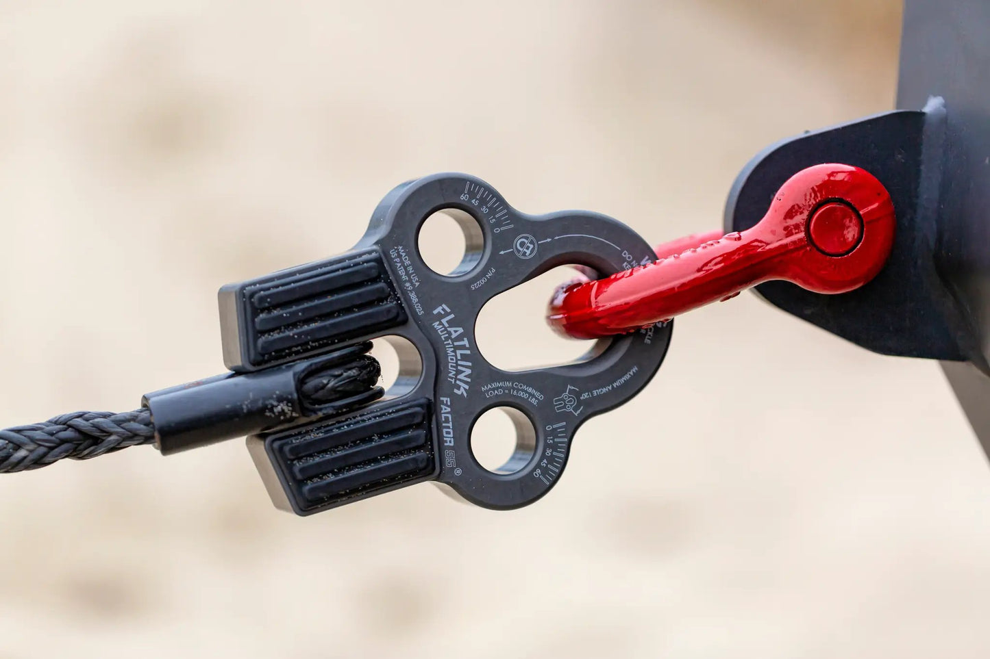 Factor 55 The FlatLink MultiMount is a multiple shackle mount designed for advanced recovery techniques. by Factor 55