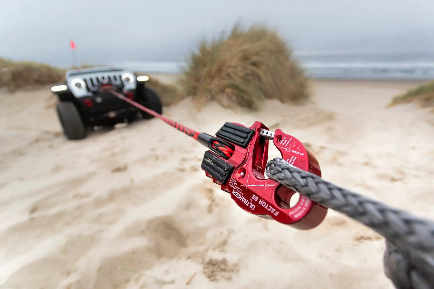 Factor 55 Ultrahook is the world's safest and fastest winch hook that was developed to meet the needs of off-road racers who needed the speed of a hook with the functionality of closed system winching by Factor 55