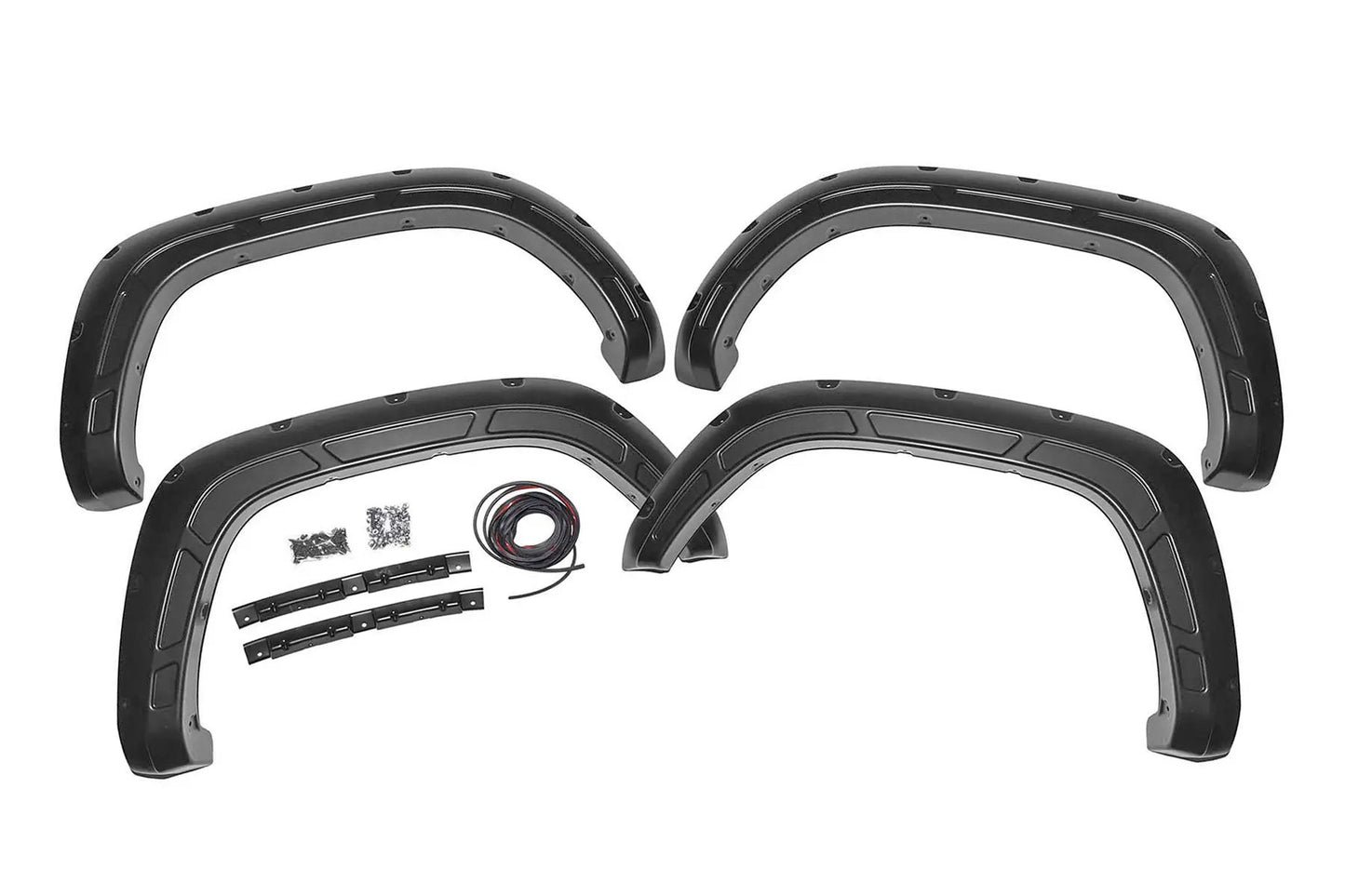 Rough Country Fender Flares | Defender | 1J9 Celestial Silver Metallic | Toyota Tacoma (16-23) by Rough Country