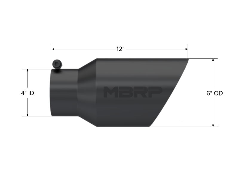 MBRP Univ Exhaust Tips BLK by MBRP