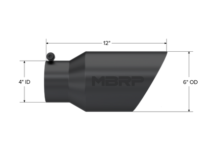 MBRP Univ Exhaust Tips BLK by MBRP